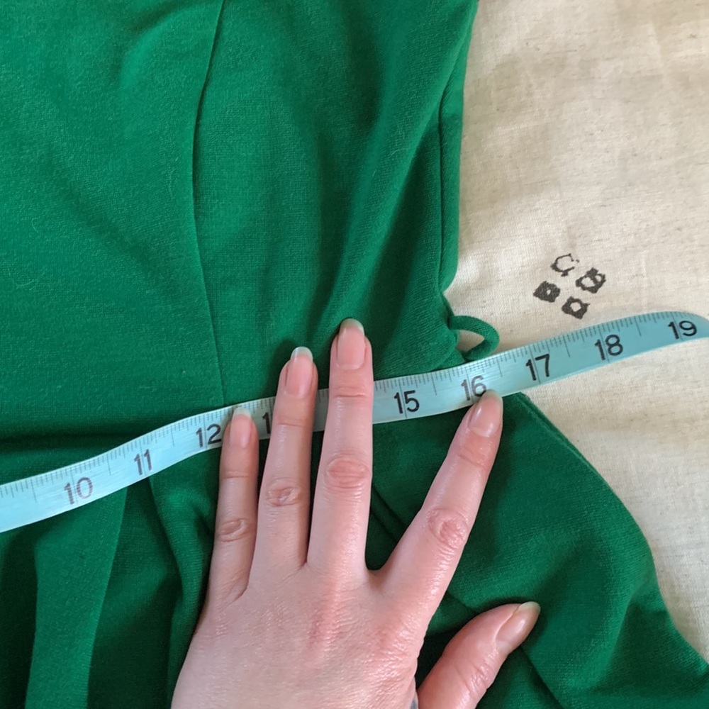 Double Zero black & Kelly green colorblock dress L - Picture 9 of 9